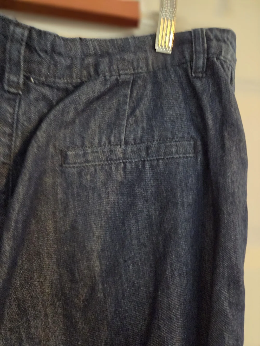 Women's Dark Blue Wide Leg Trouser Jeans - Frame Denim
